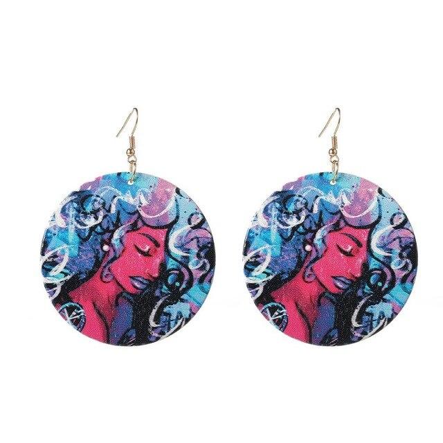 Women Personality Round Dangle Earrings 6