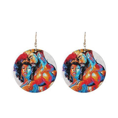 Women Personality Round Dangle Earrings 7
